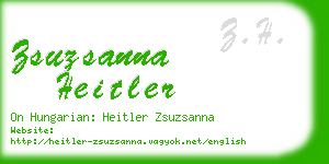 zsuzsanna heitler business card
